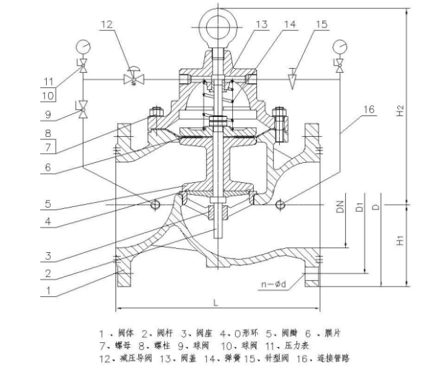 200X穩壓減壓閥使用說明書-尺寸-安裝圖(圖1) 200X穩壓減壓閥使用說明書-尺寸-安裝圖(圖1)